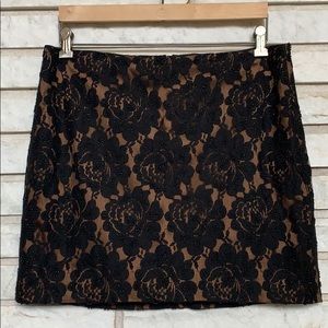 TALBOTS Beaded lace Skirt